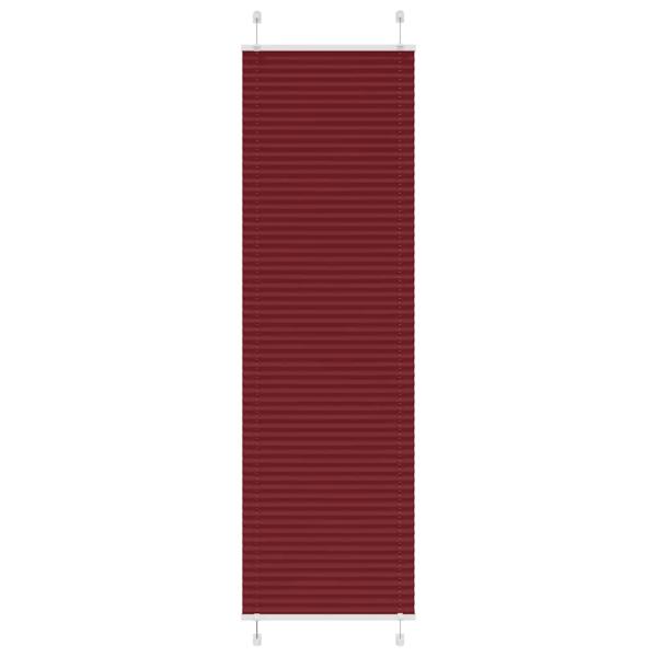ARDEBO.de - Plissee Bordeauxrot 60x200 cm Stoffbreite 59,4 cm Polyester