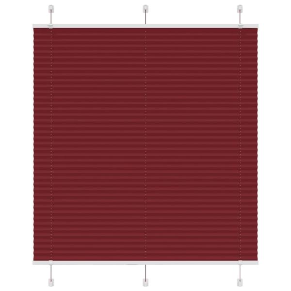 ARDEBO.de - Plissee Bordeauxrot 120x150 cm Stoffbreite 119,4 cm Polyester