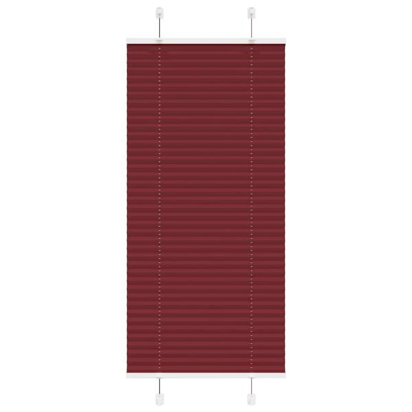 ARDEBO.de - Plissee Bordeauxrot 60x150 cm Stoffbreite 59,4 cm Polyester
