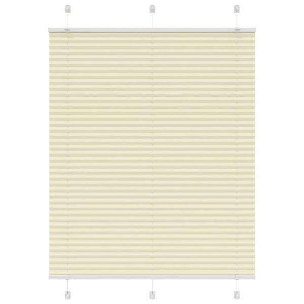 ARDEBO.de - Plissee Creme 105x100 cm Stoffbreite 104,4 cm Polyester