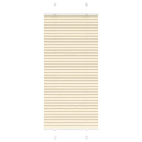 ARDEBO.de - Plissee Creme 65x150 cm Stoffbreite 64,4 cm Polyester