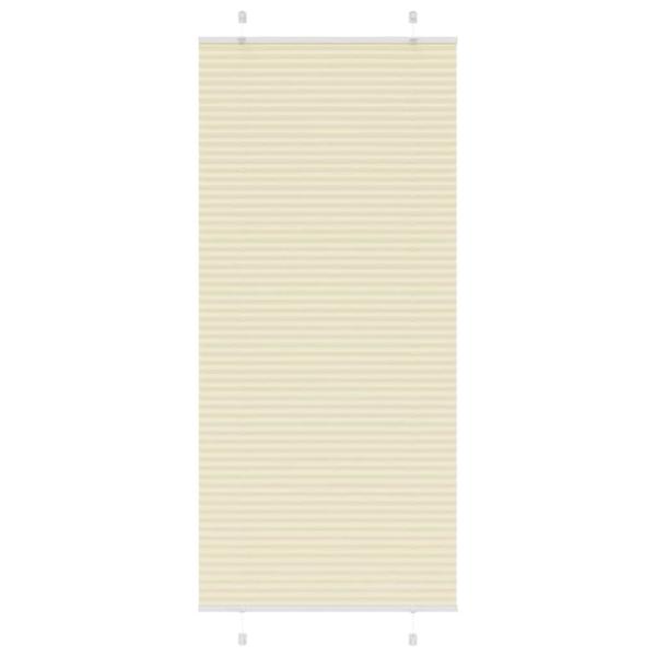 ARDEBO.de - Plissee Creme 90x200 cm Stoffbreite 89,4 cm Polyester