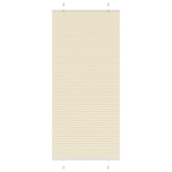 ARDEBO.de - Plissee Creme 100x200 cm Stoffbreite 99,4 cm Polyester