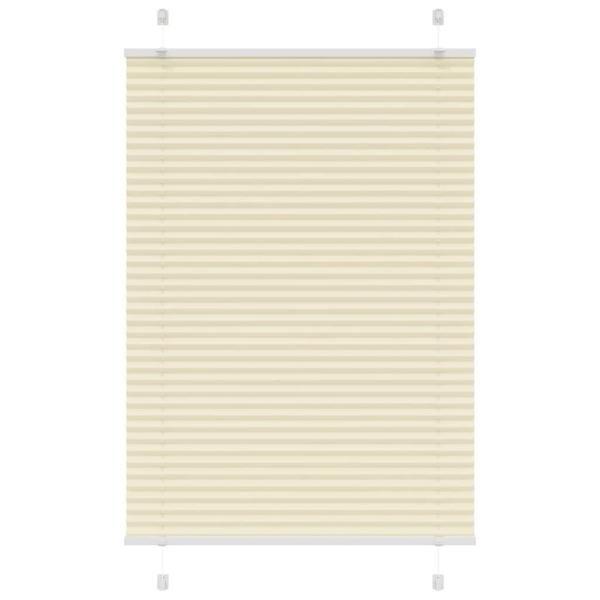 ARDEBO.de - Plissee Creme 100x150 cm Stoffbreite 99,4 cm Polyester
