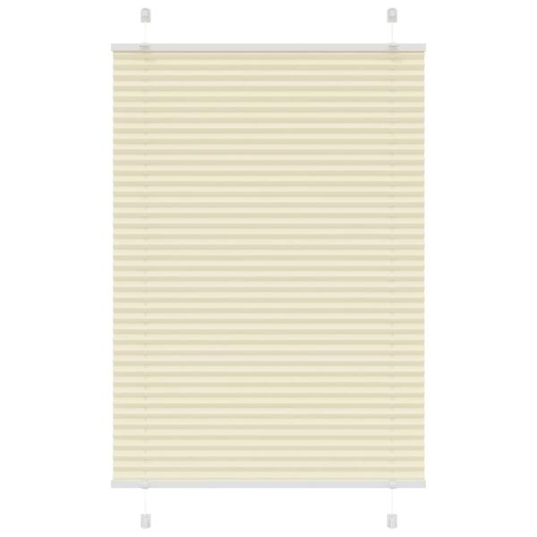 ARDEBO.de - Plissee Creme 90x150 cm Stoffbreite 89,4 cm Polyester