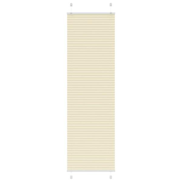 ARDEBO.de - Plissee Creme 60x200 cm Stoffbreite 59,4 cm Polyester