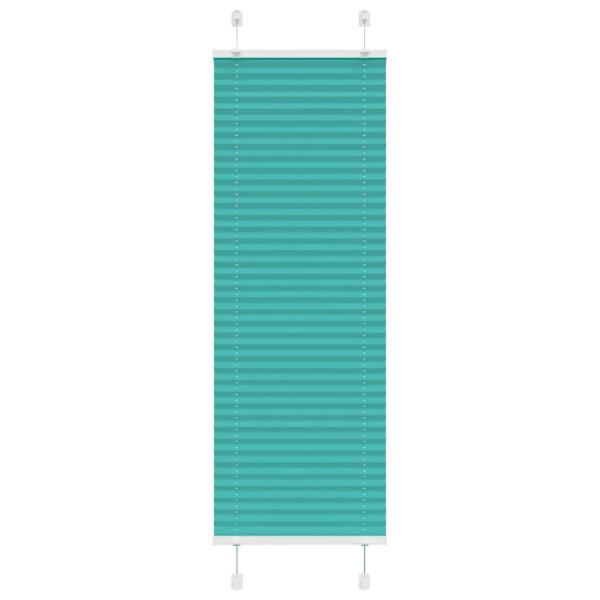ARDEBO.de - Plissee Petrolgrün 45x150 cm Stoffbreite 44,4 cm Polyester