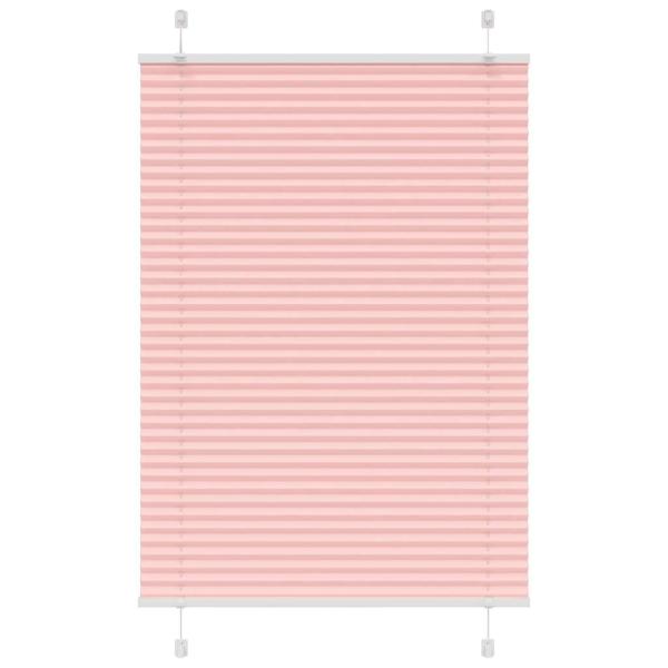 ARDEBO.de - Plissee Rosa 85x100 cm Stoffbreite 84,4 cm Polyester