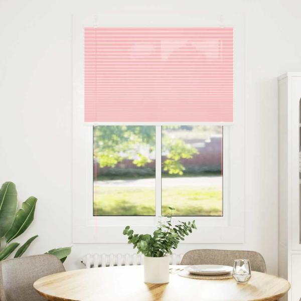 Plissee Rosa 85x100 cm Stoffbreite 84,4 cm Polyester