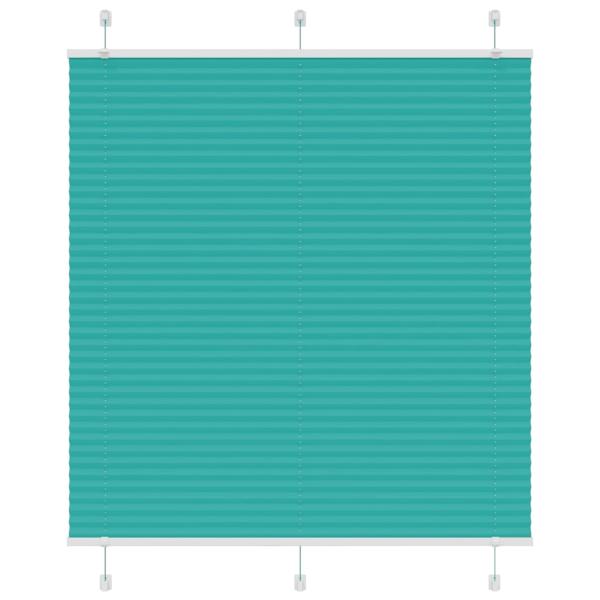 ARDEBO.de - Plissee Petrolgrün 120x100 cm Stoffbreite 119,4 cm Polyester