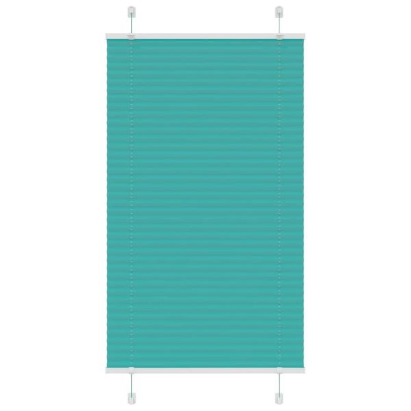 ARDEBO.de - Plissee Petrolgrün 75x150 cm Stoffbreite 74,4 cm Polyester