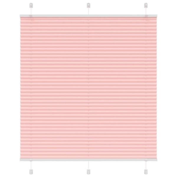 ARDEBO.de - Plissee Rosa 120x100 cm Stoffbreite 119,4 cm Polyester