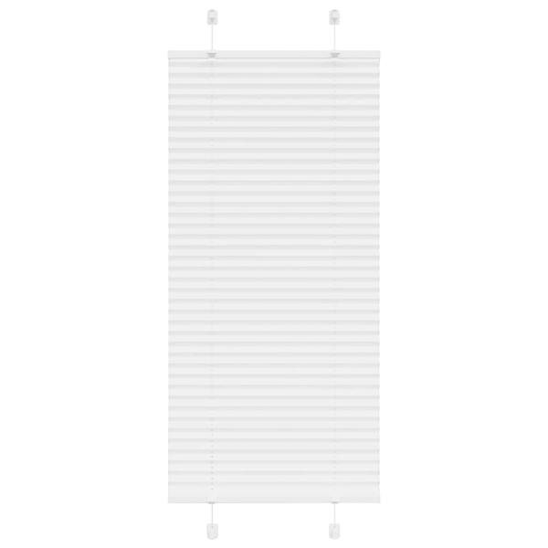 ARDEBO.de - Plissee Weiß 65x100 cm Stoffbreite 64,4 cm Polyester