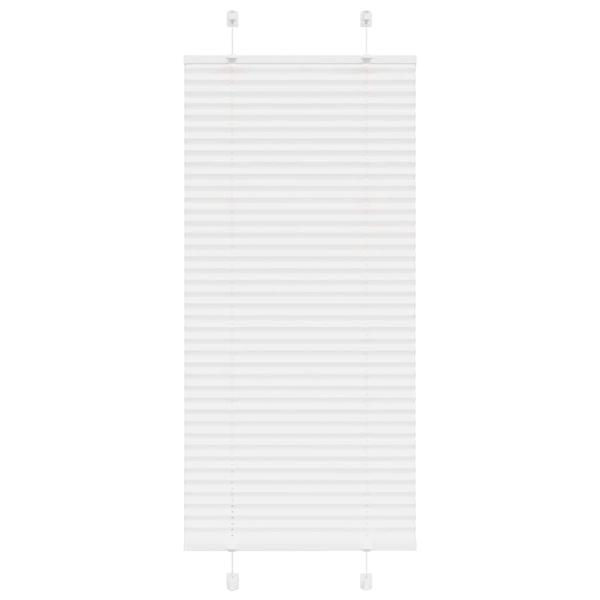 ARDEBO.de - Plissee Weiß 55x100 cm Stoffbreite 54,4 cm Polyester