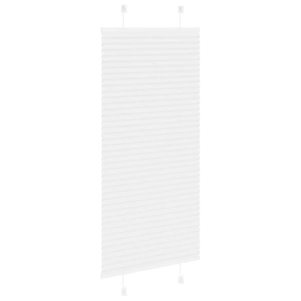 Plissee Weiß 55x100 cm Stoffbreite 54,4 cm Polyester