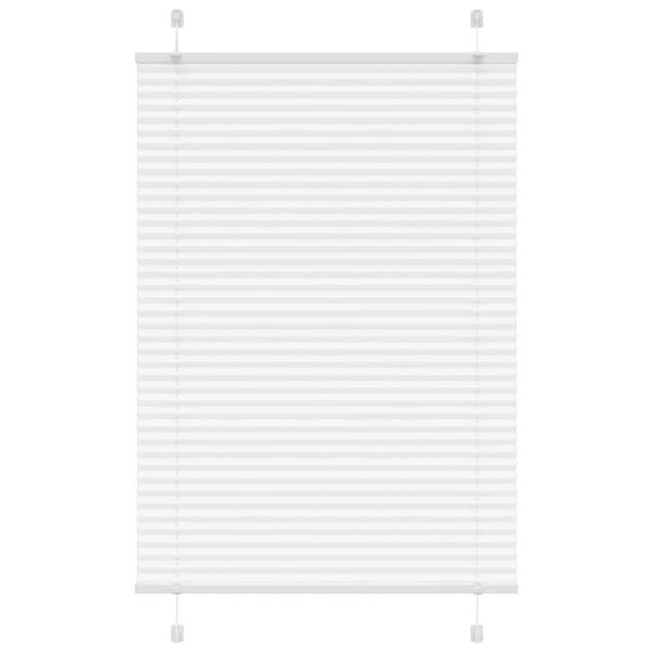 ARDEBO.de - Plissee Weiß 100x100 cm Stoffbreite 99,4 cm Polyester