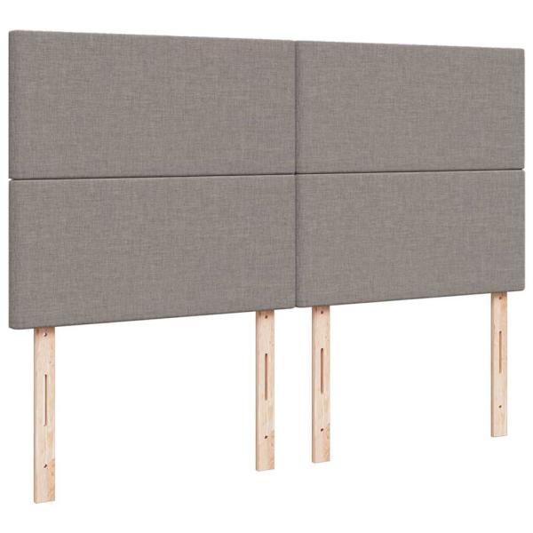 Ottoman-Bett mit Matratze Taupe 180x200 cm Stoff