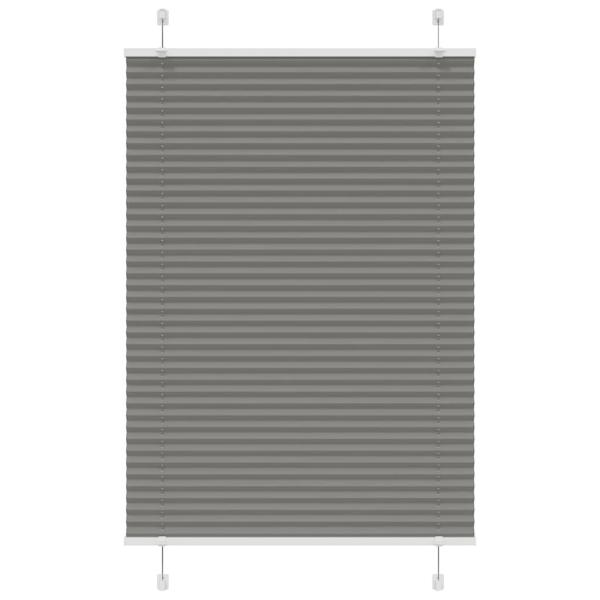 Plissee Anthrazit 100x100 cm Stoffbreite 99,4 cm Polyester