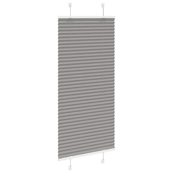 Plissee Anthrazit 65x100 cm Stoffbreite 64,4 cm Polyester