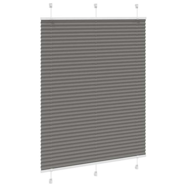 Plissee Anthrazit 110x150 cm Stoffbreite 109,4 cm Polyester