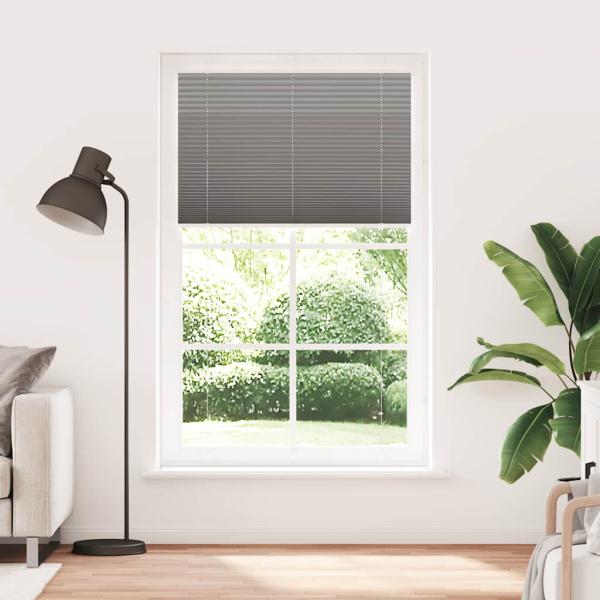 Plissee Anthrazit 120x200 cm Stoffbreite 119,4 cm Polyester
