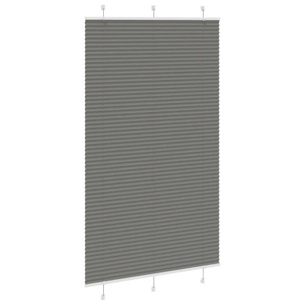 Plissee Anthrazit 120x200 cm Stoffbreite 119,4 cm Polyester