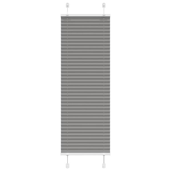 ARDEBO.de - Plissee Anthrazit 50x150 cm Stoffbreite 49,4 cm Polyester