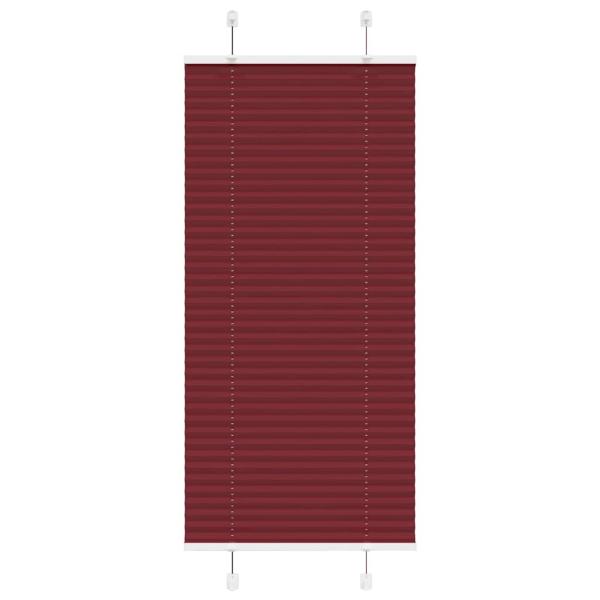 ARDEBO.de - Plissee Bordeauxrot 55x150 cm Stoffbreite 54,4 cm Polyester