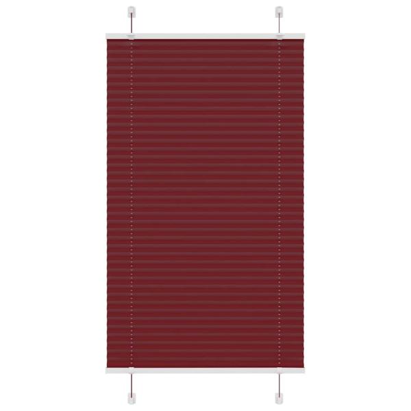 ARDEBO.de - Plissee Bordeauxrot 80x150 cm Stoffbreite 79,4 cm Polyester