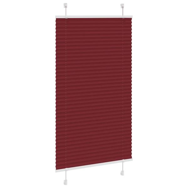 Plissee Bordeauxrot 80x150 cm Stoffbreite 79,4 cm Polyester