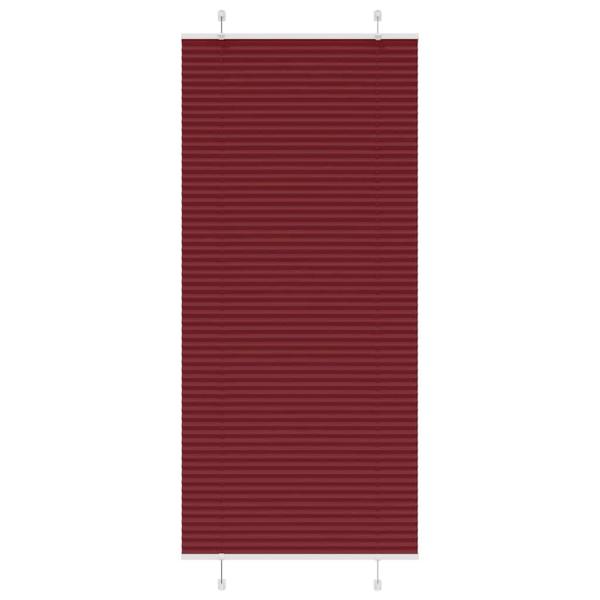ARDEBO.de - Plissee Bordeauxrot 100x200 cm Stoffbreite 99,4 cm Polyester