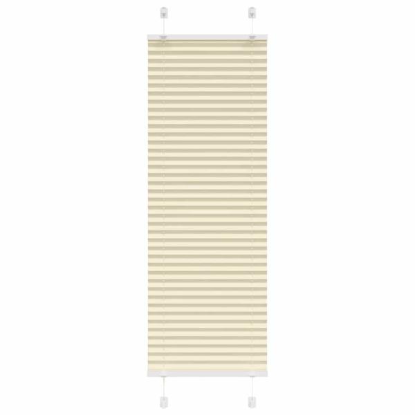 ARDEBO.de - Plissee Creme 50x100 cm Stoffbreite 49,4 cm Polyester