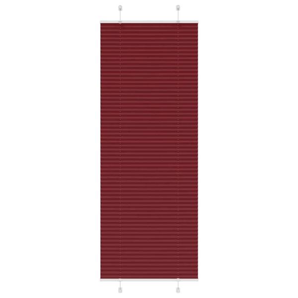 ARDEBO.de - Plissee Bordeauxrot 75x200 cm Stoffbreite 74,4 cm Polyester