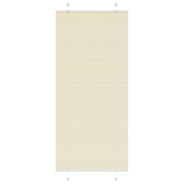 ARDEBO.de - Plissee Creme 95x200 cm Stoffbreite 94,4 cm Polyester