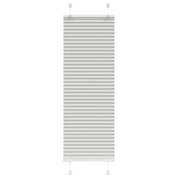 ARDEBO.de - Plissee Hellgrau 45x100 cm Stoffbreite 44,4 cm Polyester