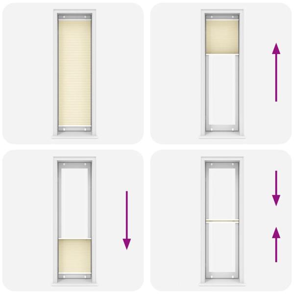Plissee Creme 65x200 cm Stoffbreite 64,4 cm Polyester