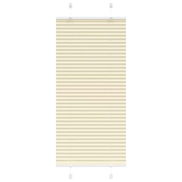 ARDEBO.de - Plissee Creme 60x150 cm Stoffbreite 59,4 cm Polyester