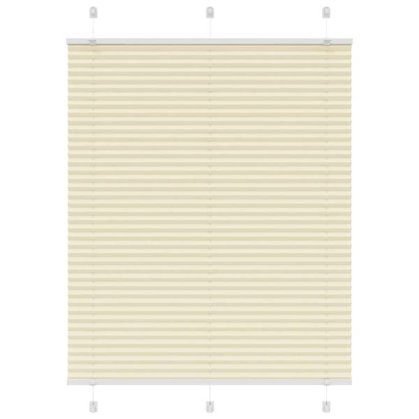 ARDEBO.de - Plissee Creme 110x100 cm Stoffbreite 109,4 cm Polyester
