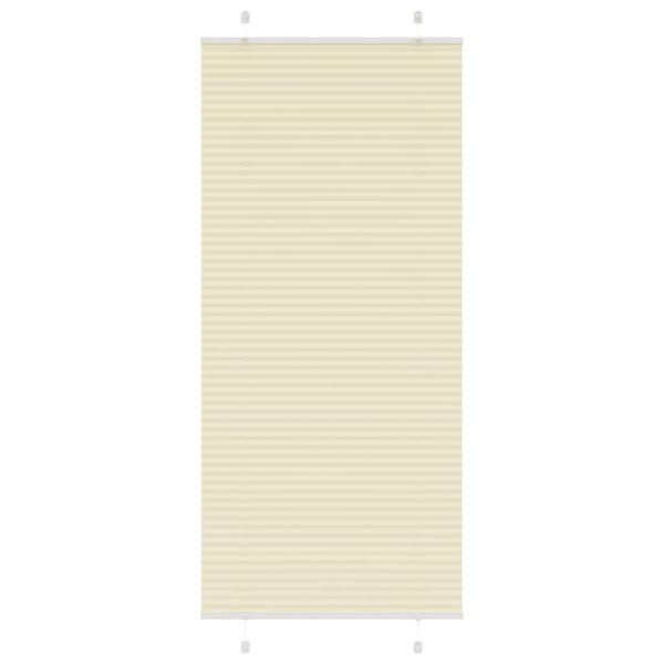 ARDEBO.de - Plissee Creme 85x200 cm Stoffbreite 84,4 cm Polyester