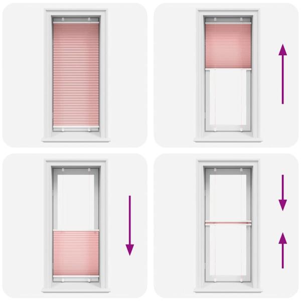 Plissee Rosa 55x100 cm Stoffbreite 54,4 cm Polyester