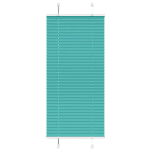 ARDEBO.de - Plissee Petrolgrün 60x150 cm Stoffbreite 59,4 cm Polyester