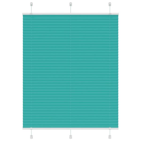 ARDEBO.de - Plissee Petrolgrün 105x150 cm Stoffbreite 104,4 cm Polyester