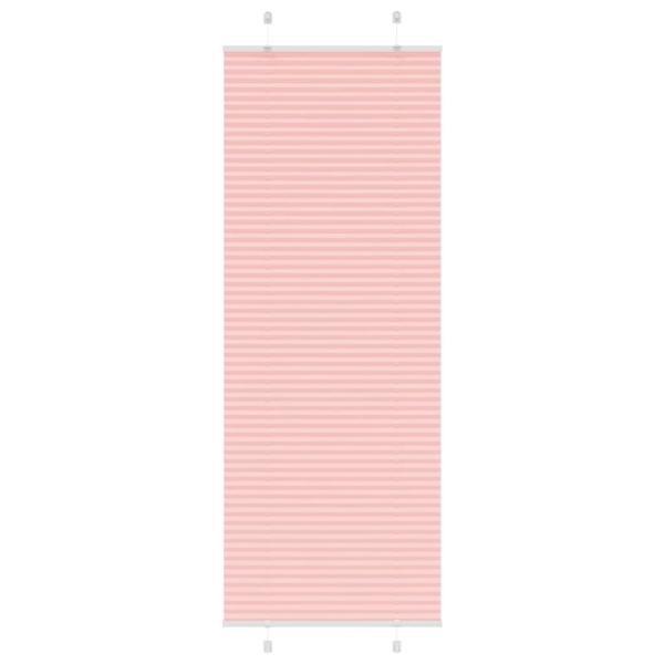 ARDEBO.de - Plissee Rosa 75x200 cm Stoffbreite 74,4 cm Polyester