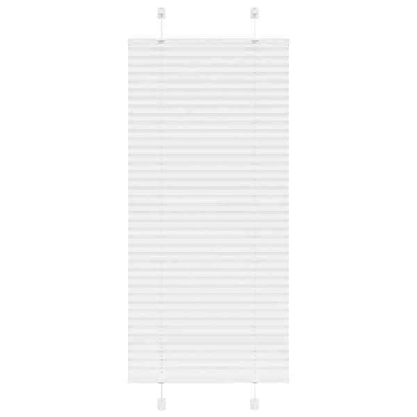 ARDEBO.de - Plissee Weiß 60x100 cm Stoffbreite 59,4 cm Polyester