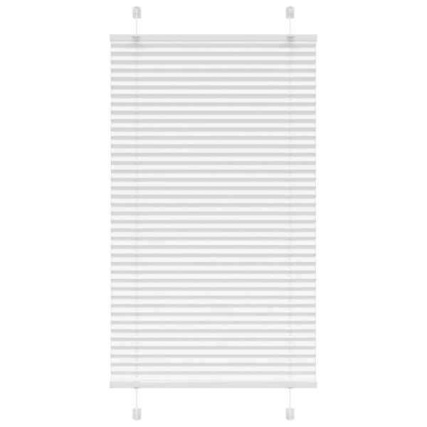 ARDEBO.de - Plissee Weiß 80x150 cm Stoffbreite 79,4 cm Polyester