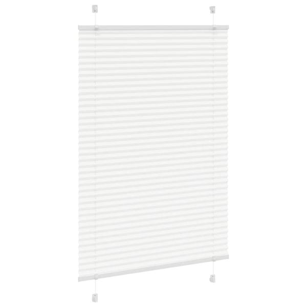 Plissee Weiß 85x100 cm Stoffbreite 84,4 cm Polyester
