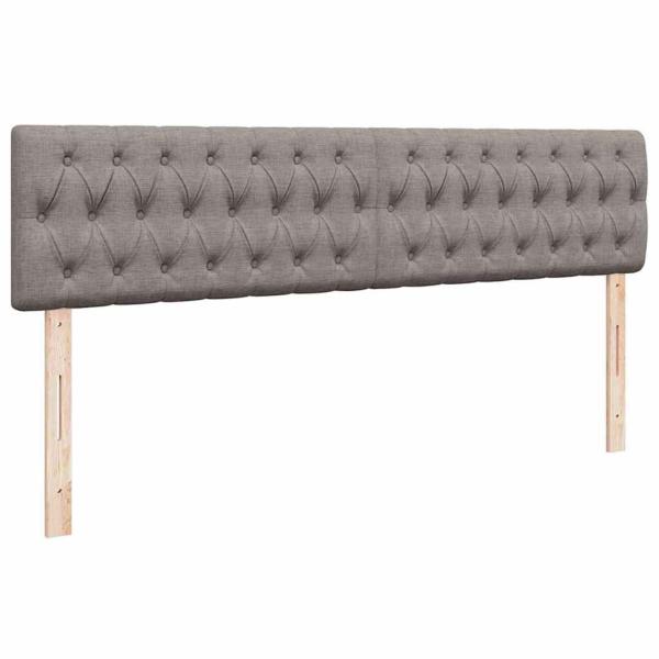 Ottoman-Bett mit Matratze Taupe 180x200 cm Stoff