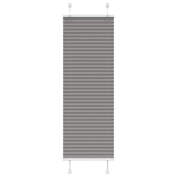 Plissee Anthrazit 45x100 cm Stoffbreite 44,4 cm Polyester