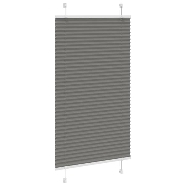 Plissee Anthrazit 75x100 cm Stoffbreite 74,4 cm Polyester