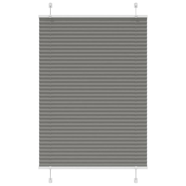 Plissee Anthrazit 85x100 cm Stoffbreite 84,4 cm Polyester